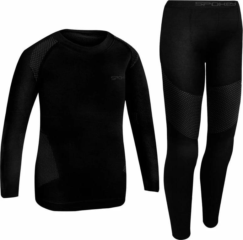 Set termoaktiv për fëmijë Spokey, i zi