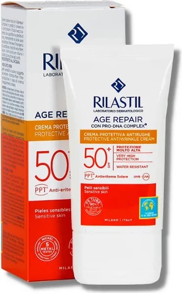 Krem fytyre anti-rrudhë Rilastil Age-Repair Spf50+, unisex, 40ml