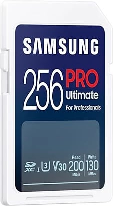 Kartelë SD Samsung PRO Ultimate 256GB, SDXC, Class 10, UHS-I, e bardhë