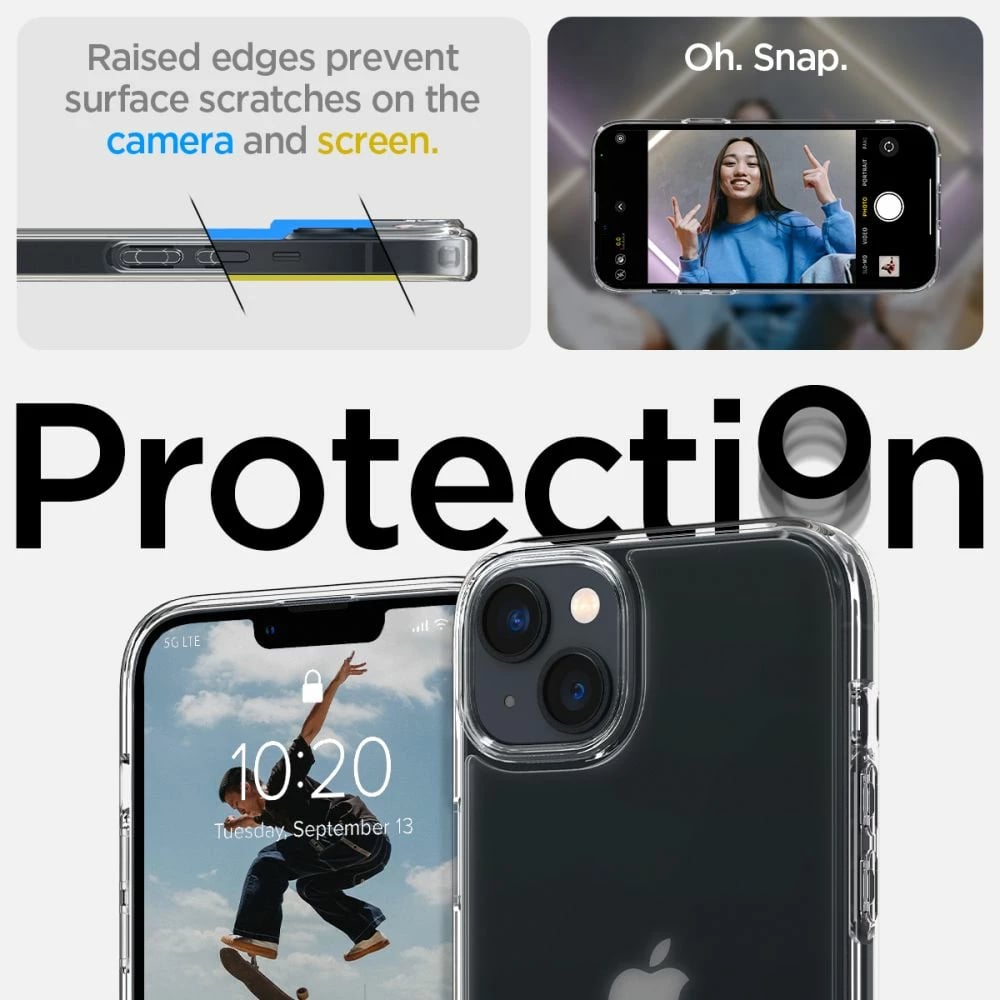 Mbështjellës Spigen Ultra Hybrid për iPhone 14 Plus, Transparent
