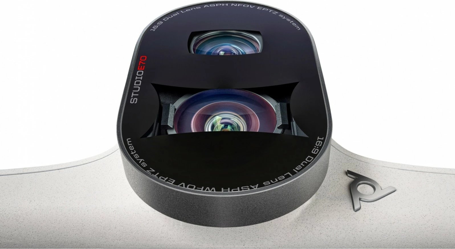Kamerë konferencash POLY Studio E70, 4K Ultra HD, dy sensorë, mikrofon i integruar, e bardhë