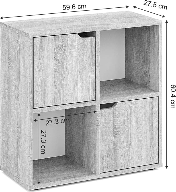 Raft librash Bookel, ngjyrë arre, 59.6x27.5x60.4cm