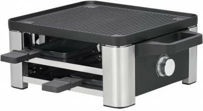 Raclettegrill WMF Lono, çelik inox, 4 persona, pllaka të lëvizshme, e zezë
