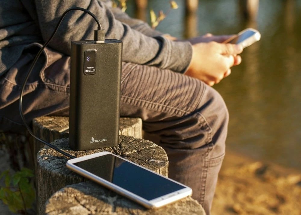 Powerbank Extralink EPB-067B, 10000 mAh, 22.5W Fast Charge, i zi