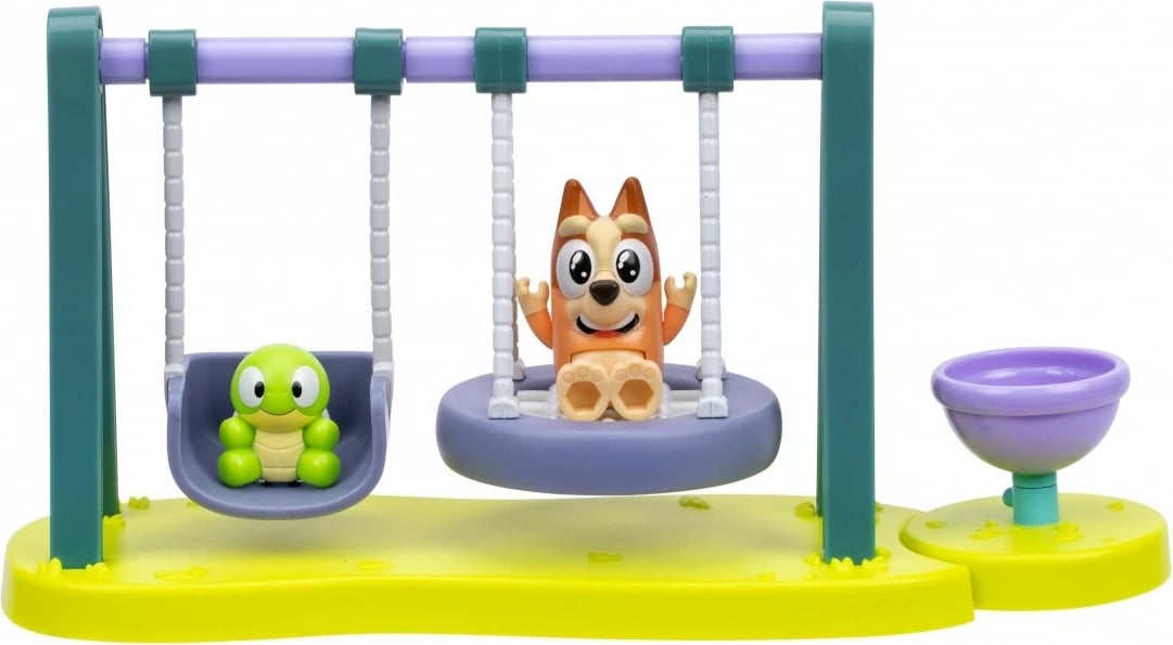 Set figurina Bluey BLU17978 me Bingo ekskluziv dhe breshkë, lishare dhe karusel, 3+