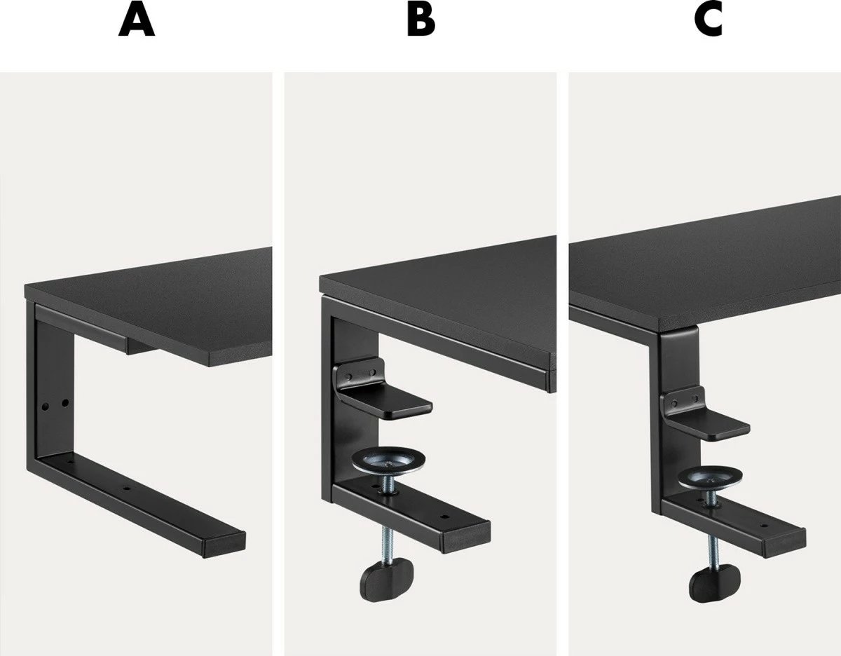 Mbajtëse laptopi Ergo Office ER-303 B, për tavolinë, e zezë