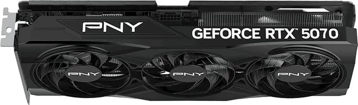 Kartelë grafike PNY GeForce RTX 5070 OC, 12 GB GDDR7, Zezë