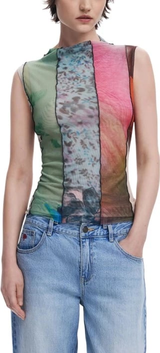 Maicë Desigual femra, e gjelbër