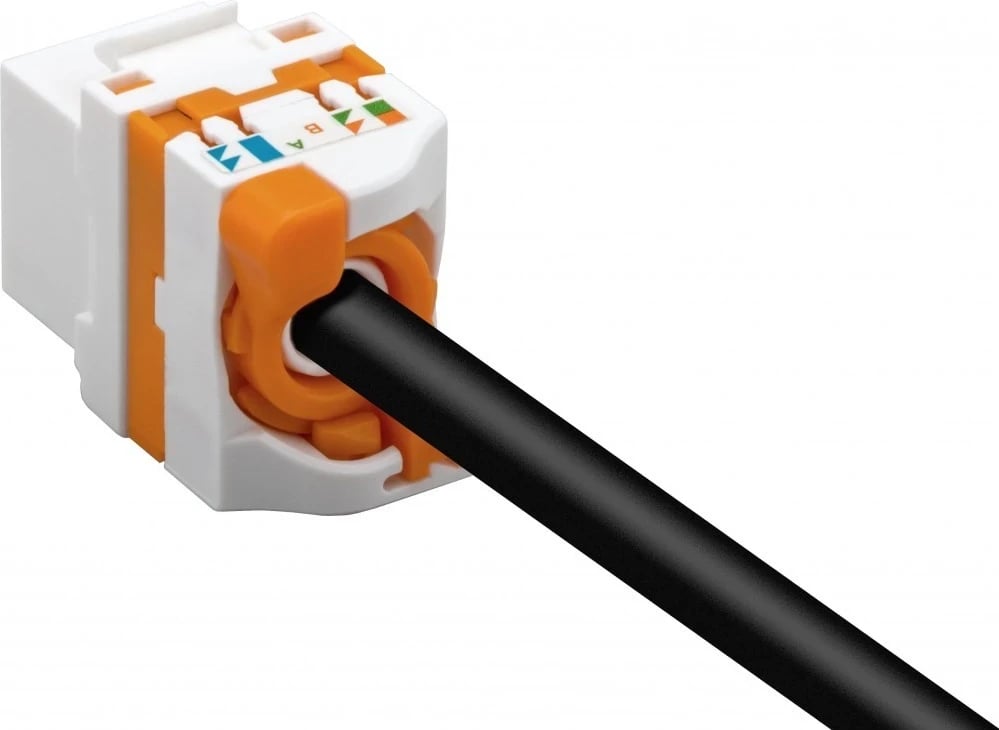Konektor Techly Keystone RJ45 UTP Cat6 për PoE, bardhë