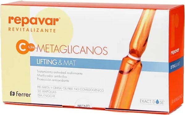 Ampula për fytyrë REPAVAR Revitalize Lifting & Mat uniseks 30 copë