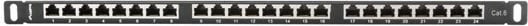 Patch panel Lanberg PPS6-0024-B, metal, e zezë