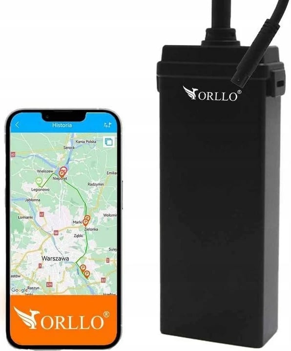 GPS tracker ORLLO CAR TRACK 4G për vetura, i zi