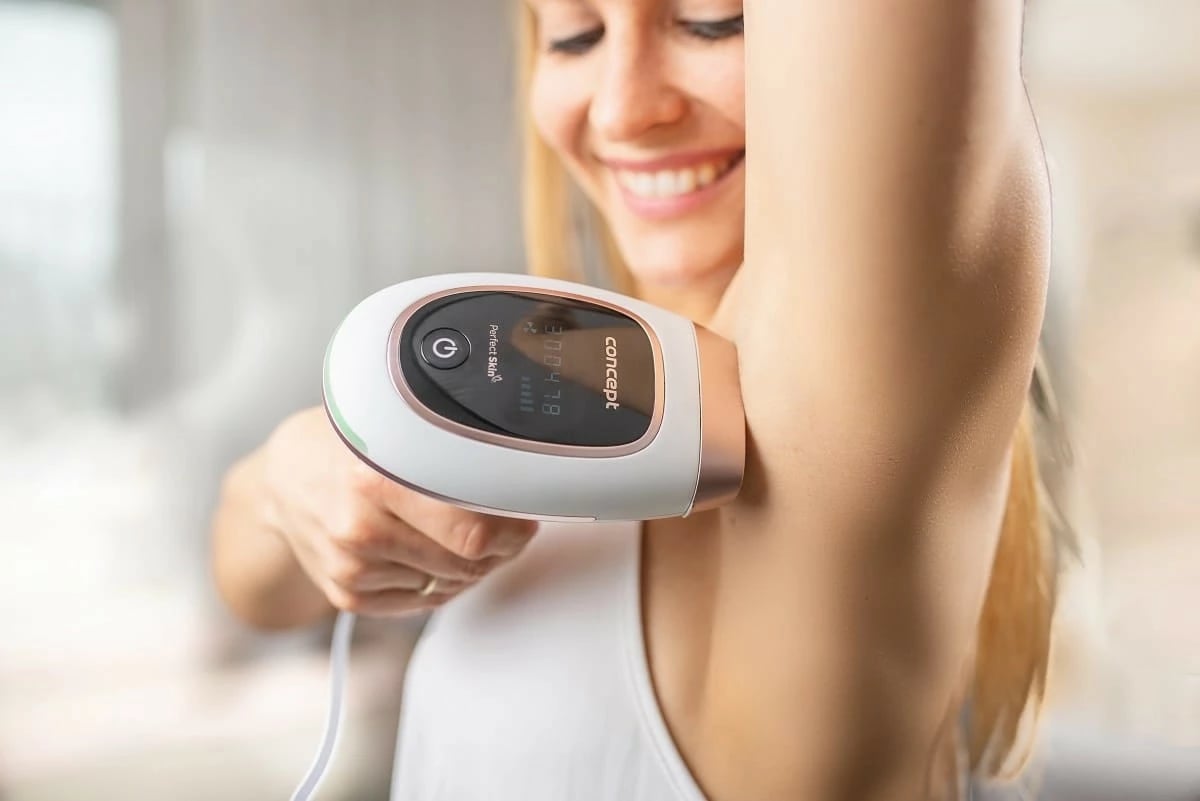 Depilator IPL Concept IL3020 Perfect Skin, 2 koka, i bardhë/ari/rozë