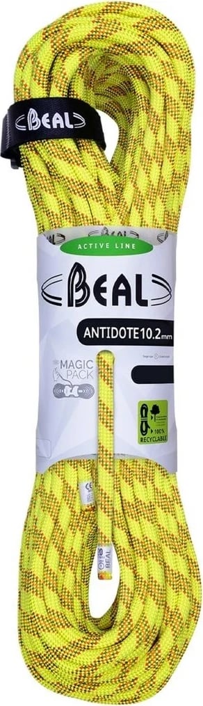 Litar ngjitje BEAL Antidote 10.2mm, 70 metra, verdhë