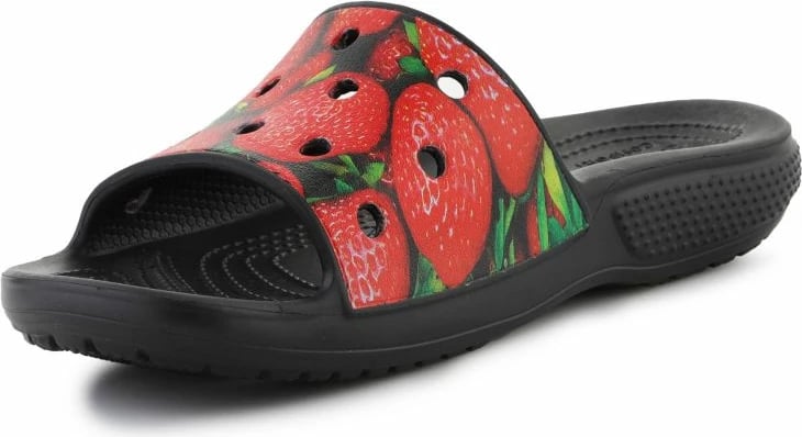 Atlete për femra Crocs, Classic Hyper Real Slide, të zeza dhe të kuqe