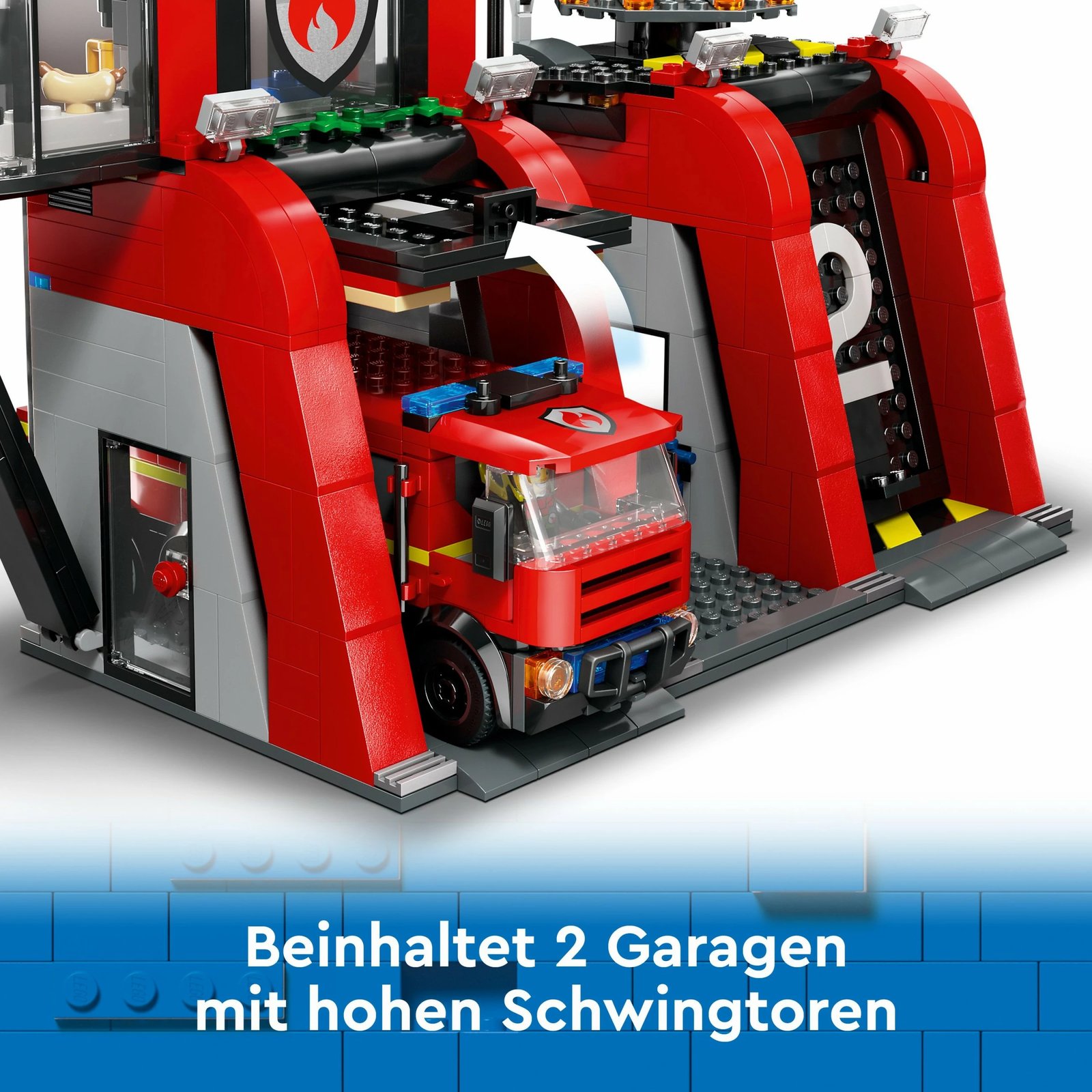 Set ndërtimi LEGO City 60414, stacion zjarri me kamion, 843 pjesë, shumëngjyrësh Set ndërtimi LEGO City 60414, stacion zjarri me kamion, 843 pjesë, shumëngjyrësh