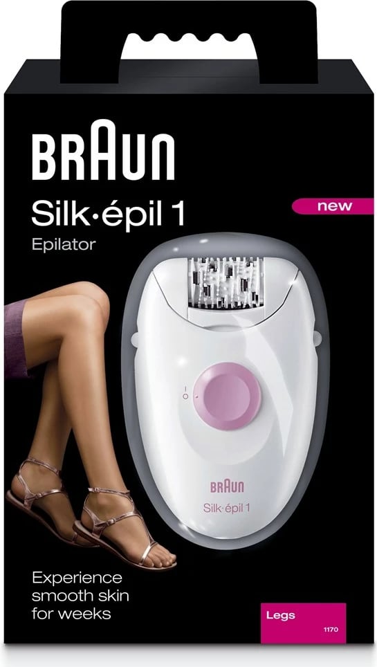 Epilator Braun Silk-épil 1 SE1-000, i bardhë