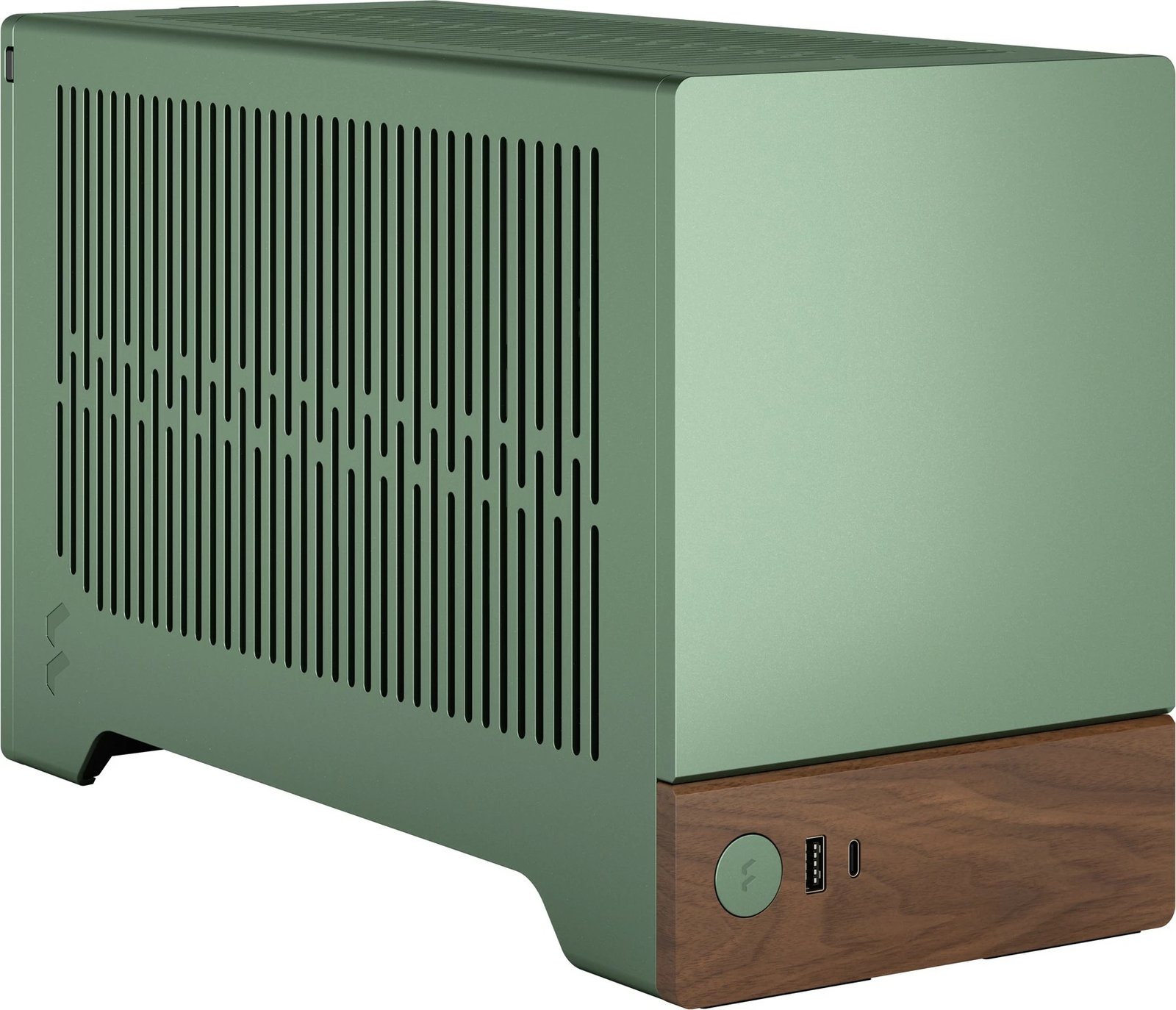 Kasë Fractal Design Terra Mini-ITX, alumini, arrë, jeshile Kasë Fractal Design Terra Mini-ITX, alumini, arrë, jeshile