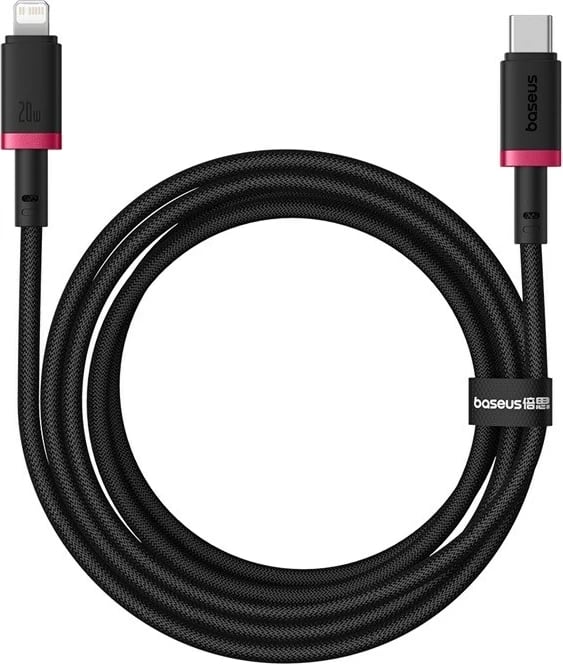 Kabllo karikimi e shpejtë Baseus Dura Type C për iP 20 W 2 m, Kuqe
