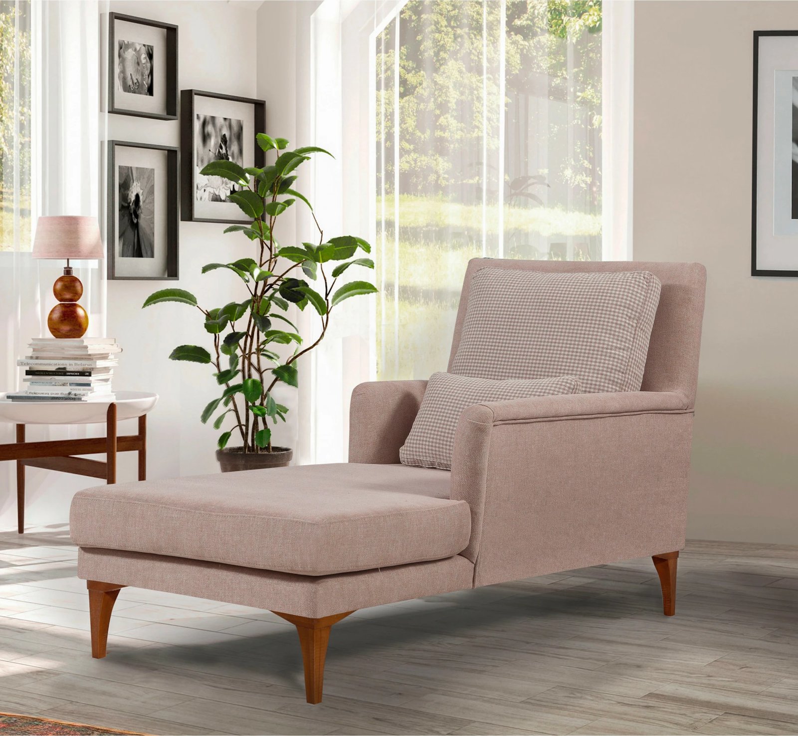 Divan Atelier del Sofa, ngjyrë salmon, Bifo