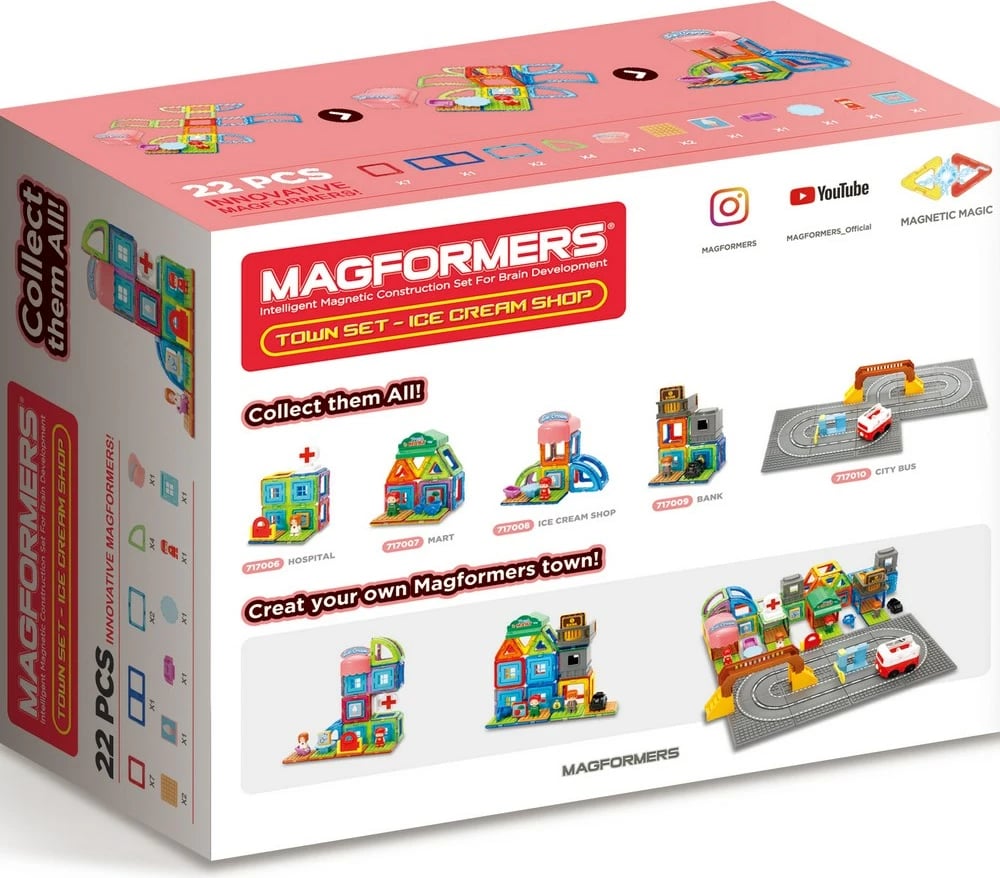 Set lodrash Magformers 717008, për ndërtim, shumëngjyrësh
