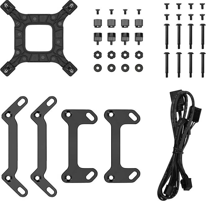 Kasë ftohje uji Deepcool LM240, 2x120mm, IPS, RGB, e zezë