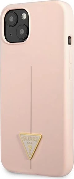 Mbështjellës Guess Silicone Triangle për iPhone 13 mini, Rozë
