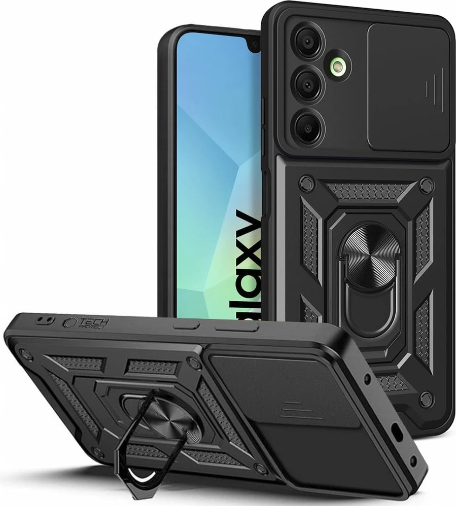 Mbështjellës Tech-Protect CamShield Pro për Samsung Galaxy A16 4G/5G, i zi