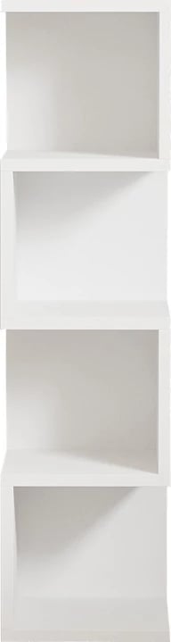 Raft dyshemeje Pratel, ngjyrë e bardhë, 25x27x95cm