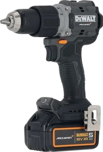 Makine shpuese/vidëzuese DeWalt MCLAREN DCD85MP2T, 18V, 5Ah, me 2 bateri, e verdhë/zezë, me valixhe