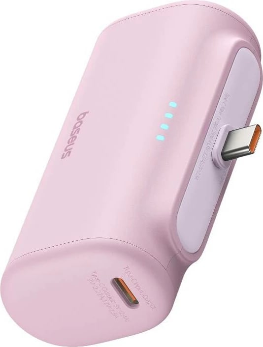 Powerbank Baseus Compact USB-C 5000mAh 20W, rozë