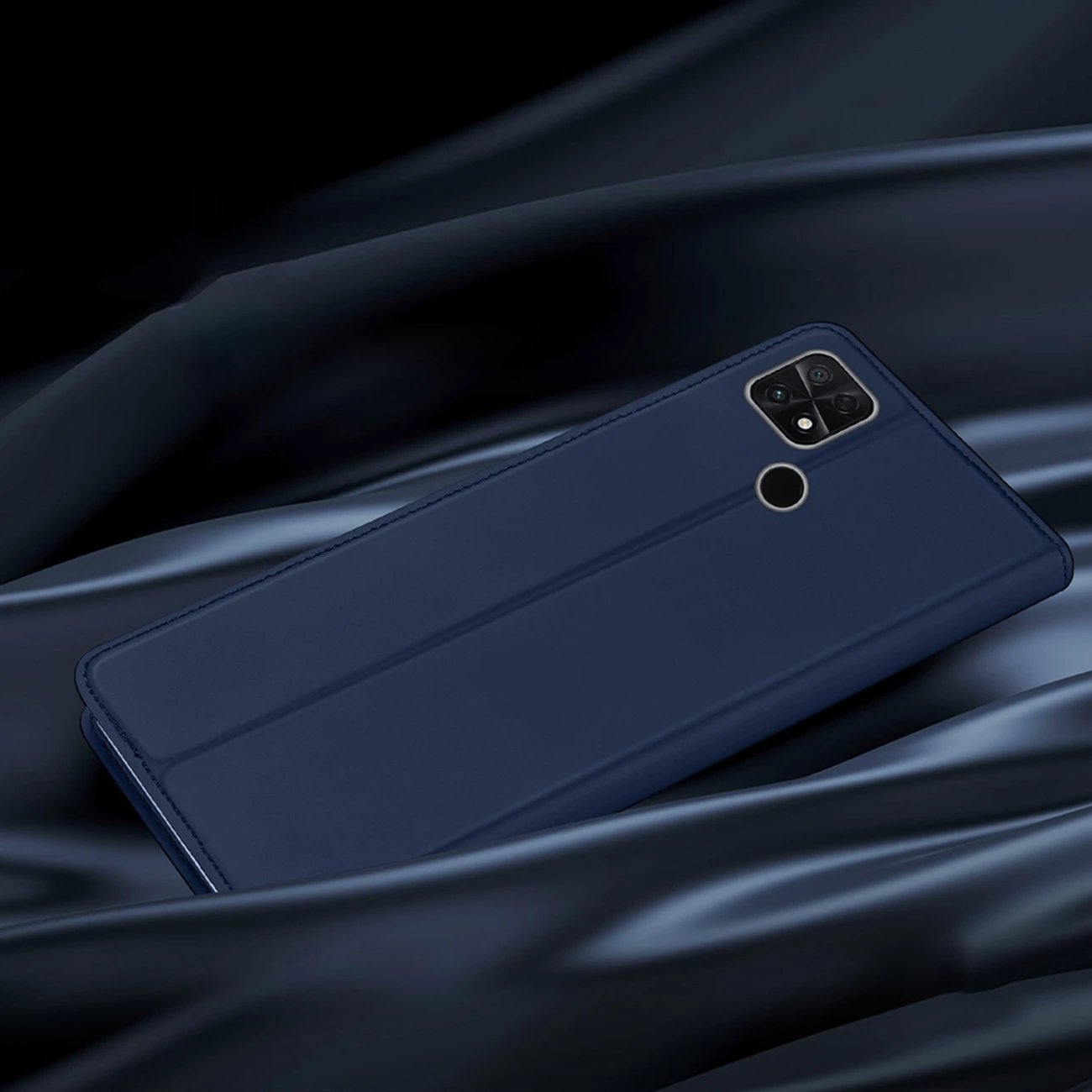 Mbështjellës Dux Ducis Skin Pro për Oppo Reno 8 Pro, me kapak, xhep për kartela, funksion standi, Kaltër