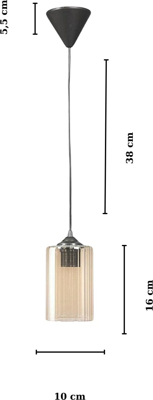 Llambë tavani Opviq, LB055, ngjyrë e verdhë