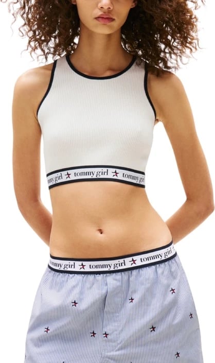 Top femra Tommy Hilfiger Jeans i bardhë