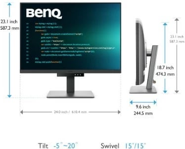 Monitor BenQ RD280U, 28.2", 4K IPS, 5ms, HDMI, DP, Gri