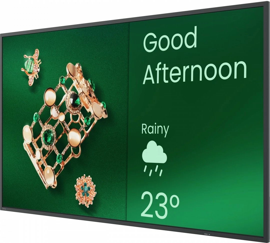 Monitor format i madh BenQ ST4304 43", 4K UHD, Android 14, 350 nit, altoparlantë, 2x HDMI, i zi