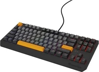 Tastierë mekanike gaming GENESIS Thor 230 TKL, Outemu Red, RGB, Wireless + Bluetooth + USB, Portokalli