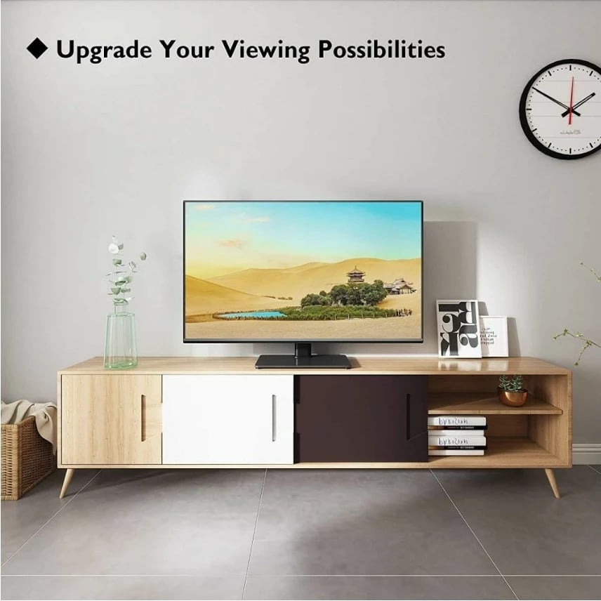 Qëndrim tavoline Techly 364095 për monitor/TV 23-43", 40kg, i zi