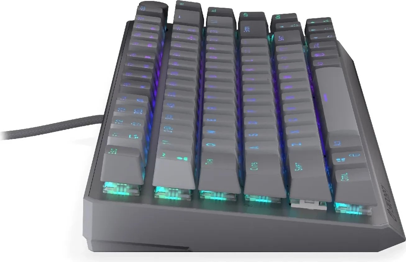 Tastierë mekanike Endorfy Thock V2 75%, RGB, Hot-Swap, gri