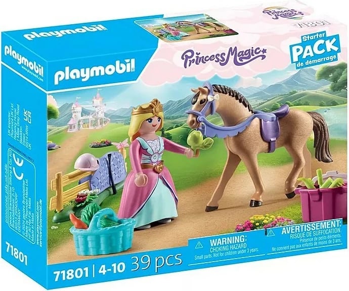 Set lodrash Playmobil Princess Magic 71801 me figurë princeshe dhe kalë, 39 pjesë