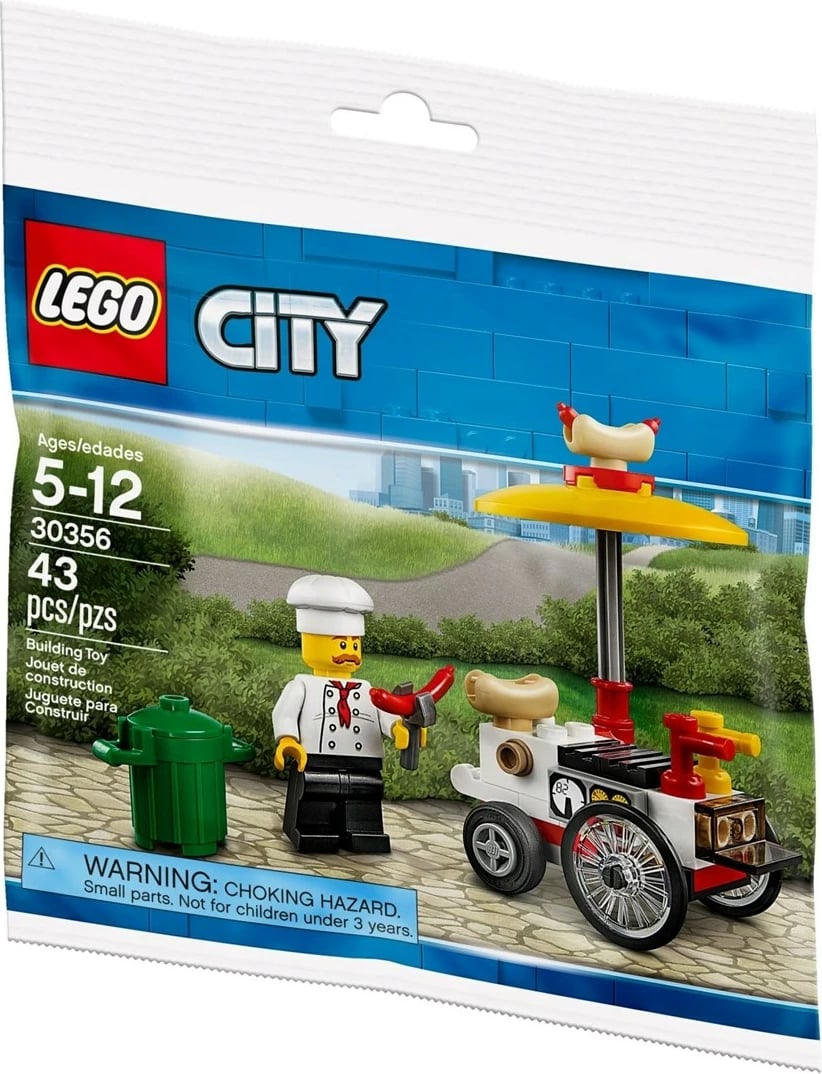 Set LEGO CITY Hot-Dog Stand 30356, 43 pjesë