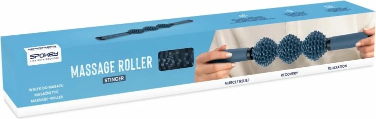 Roller masazhi Spokey, për meshkuj dhe femra, blu