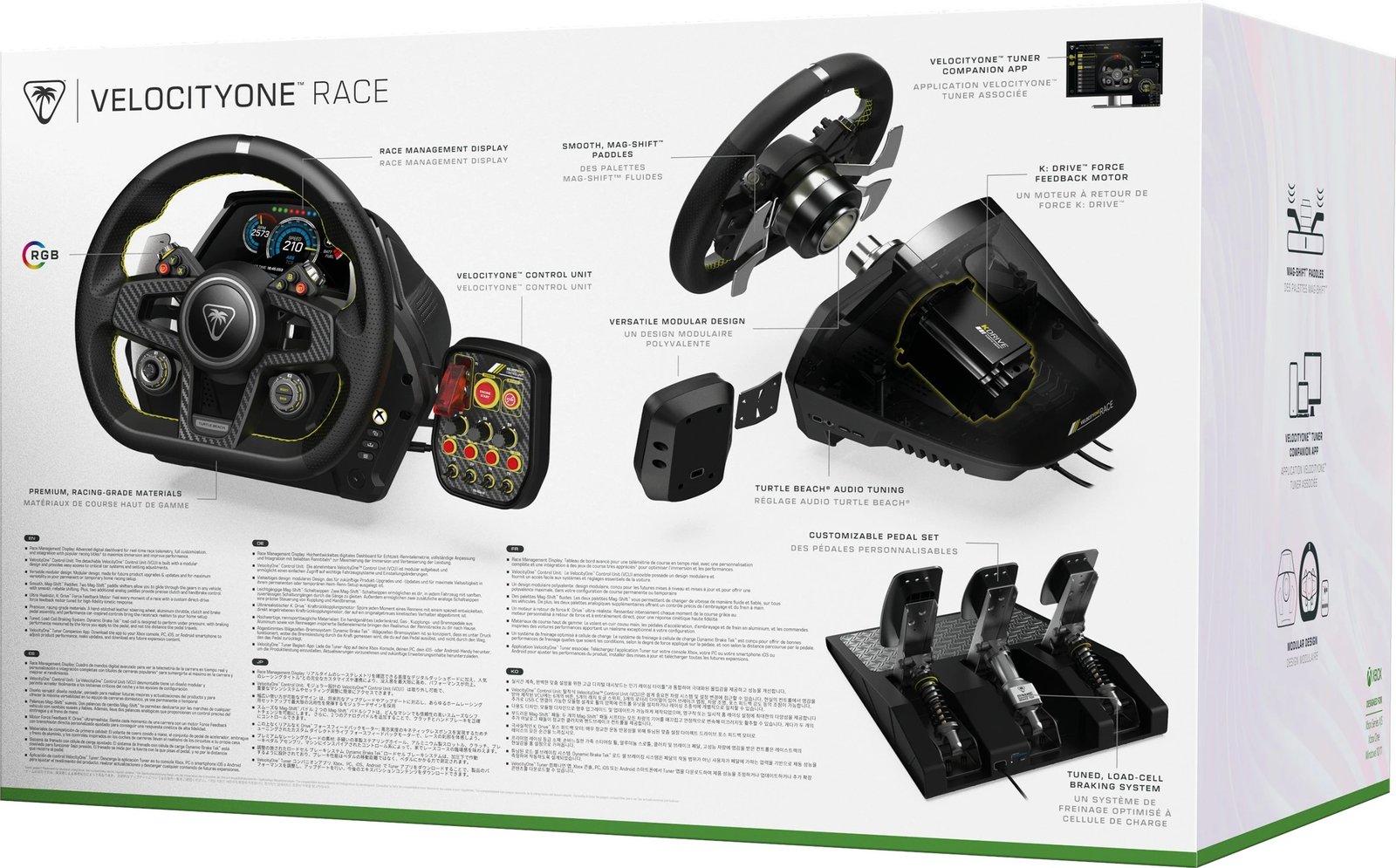 Set timoni e pedale Turtle Beach VelocityOne, PC, Xbox One, Xbox Series S/X, i zi