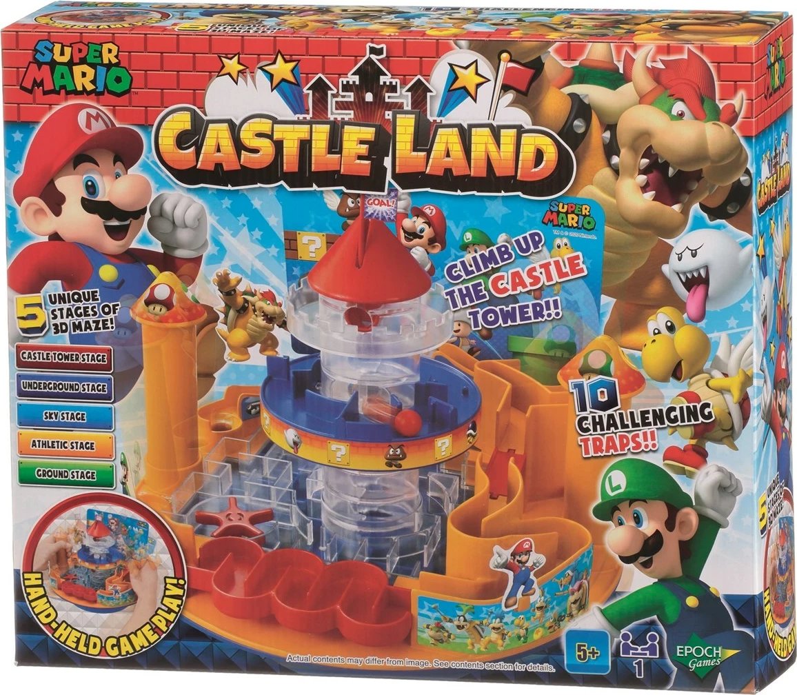 Lojë tavoline Super Mario Castle Land, për fëmijë, shumëngjyrëshe