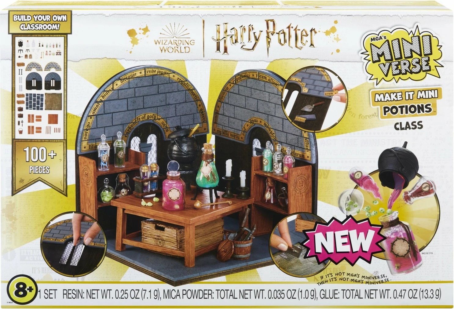 Set miniaturë Harry Potter MGA Miniverse Make It Mini, 100+ pjesë, plastikë