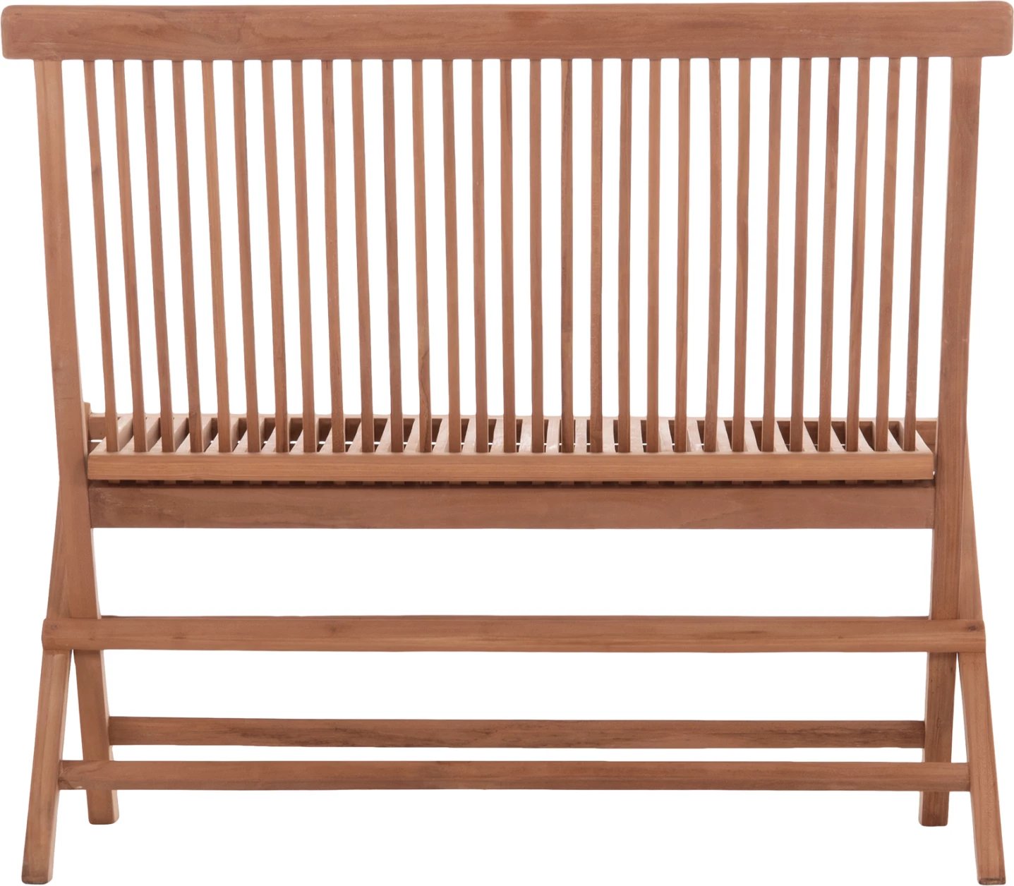 Bankë palosëse KENDALL, dru tik natyral, 100x47x89cm