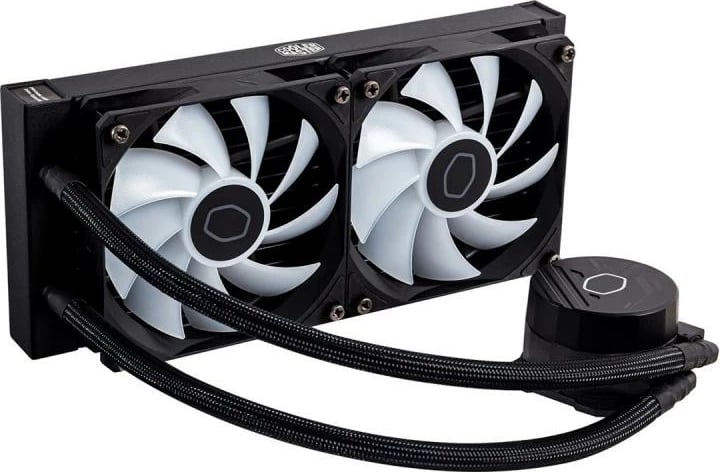 Ftohës CPU me ujë, Cooler Master MasterLiquid Lite 240L Core ARGB MLW-D24M-A18PZ-R1, radiator 240mm, 2x120mm ARGB, 27 dB, 800 rpm, i zi