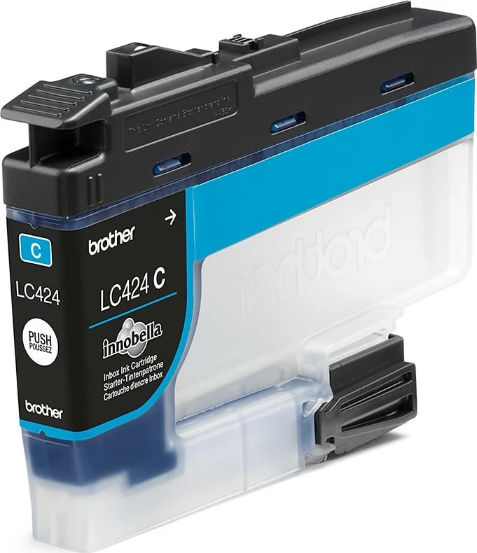 Toner Brother LC424C, 1 copë, 750 faqe, Paketë e vetme, Cyan