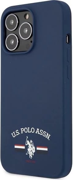 Mbështjellës U.S. Polo Assn. USHCP13XSFGV për iPhone 13 Pro Max 6.7", silikon, blu
