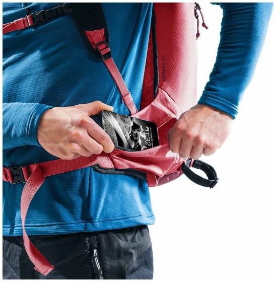 Çantë shpine Deuter për ski, e kuqe